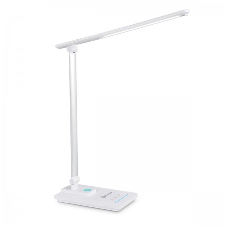 Tampla Desk Lamp, Eye-caring LED Table Lamp with USB Charging Port, Touch Control Daylight Lamp, Great for Reading, Studying, Working