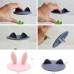 Super Cute Silicone Cup Lids Mug Cover, Soft Rabbit Cat Ear Drink Cup Bowl Cap, Kids Gift Home Decor, Set of 6 (Pink+White+Grey) 