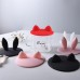 Lovely Silicone Cup Lids Mug Cover, Soft Rabbit Cat Ear Drink Cup Bowl Cap, Cute Kids Gift Home Decor, Set of 6 (Red+Black+Transparent)