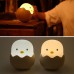 Cute Silicon Eggshell Night Light 7-Colors LED Nursery Lamp for Baby Toddler Children Kids Gift Toy Home Decor