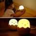 Cute Silicon Eggshell Night Light 7-Colors LED Nursery Lamp for Baby Toddler Children Kids Gift Toy Home Decor