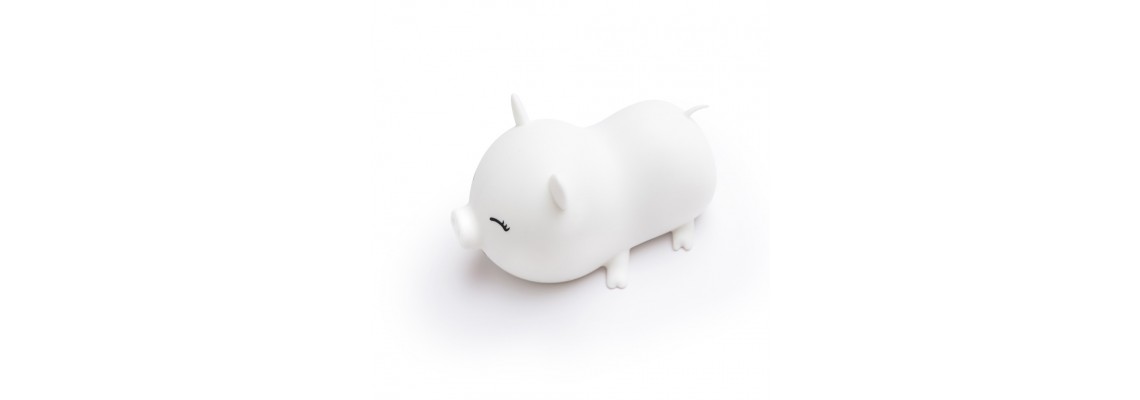 Lovely Silicon Pig Night Light 