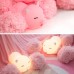 Lovely Silicon Pig Night Light 7-Colors LED Nursery Lamp for Baby Toddler Children Kids Gift Toy Home Decor