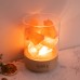 USB Himalayan Salt Lamp Night Light Pink Crystal Salt Rock Lamp with Touch Dimmer Switch Home Office Decoration